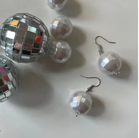 Small Disco Ball Earrings